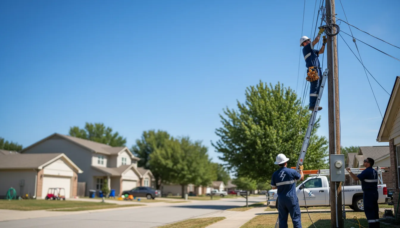 Residential electrician providing installation services in Beasley, TX